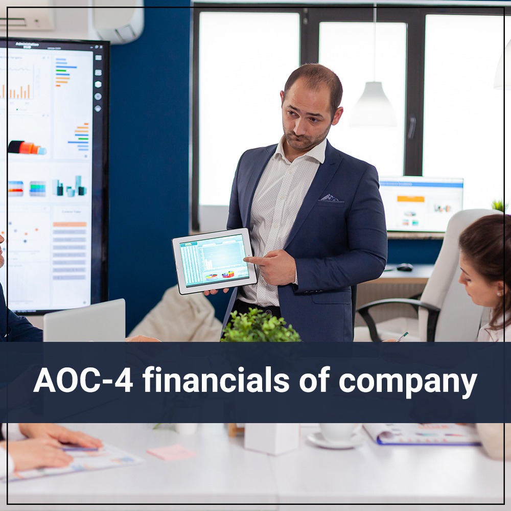AOC-4 financials of company