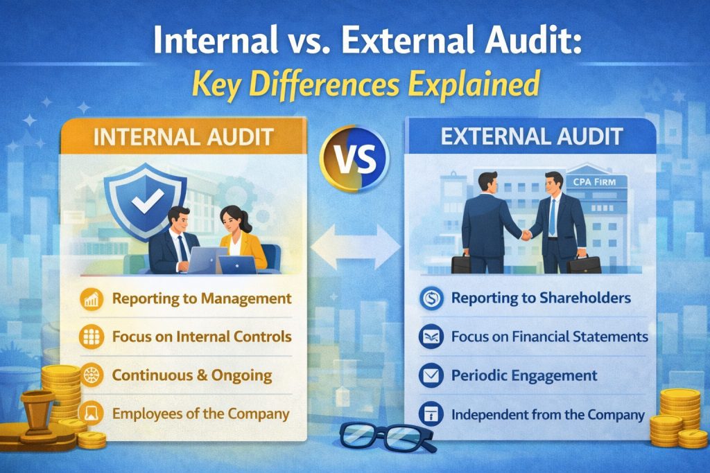 Internal vs. External Audit: Key Differences Explained - AKGVG & Associates