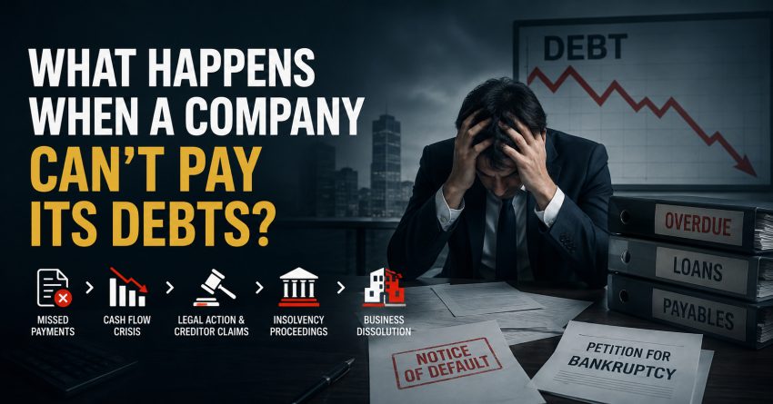 What Happens When a Company Can't Pay Its Debts?