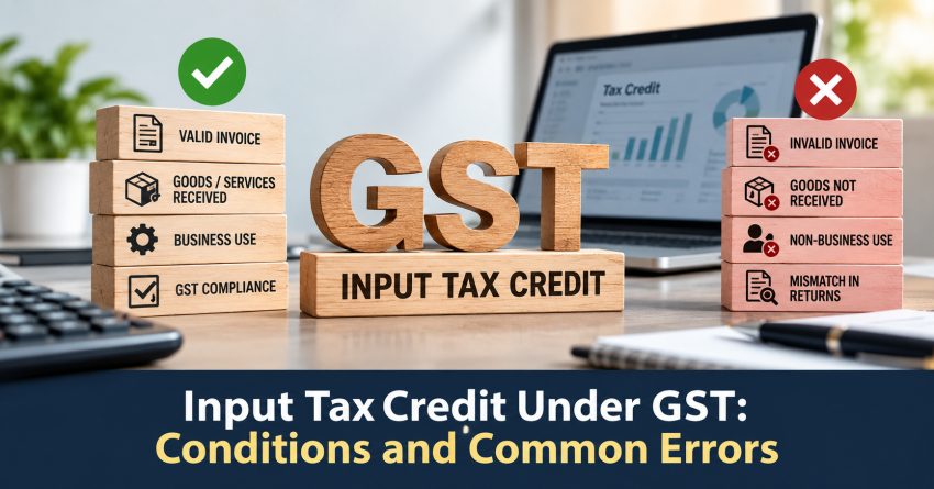 Input Tax Credit Under GST - Conditions and Common Errors